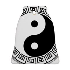 Yin Yang Eastern Asian Philosophy Bell Ornament (two Sides) by Pakrebo