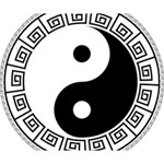 Yin Yang Eastern Asian Philosophy Deluxe Canvas 14  x 11  (Stretched) 14  x 11  x 1.5  Stretched Canvas