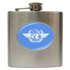 Flag Of Icao Hip Flask (6 Oz) by abbeyz71