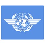 Flag of ICAO Double Sided Flano Blanket (Medium)  60 x50  Blanket Front