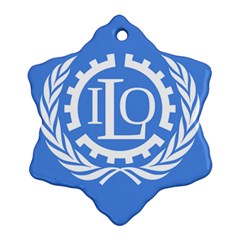 Flag Of International Labour Organization Ornament (snowflake) by abbeyz71