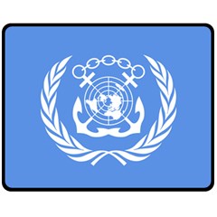 Flag Of International Maritime Organization Fleece Blanket (medium)  by abbeyz71