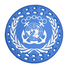 Flag Of International Maritime Organization Ornament (round Filigree) by abbeyz71