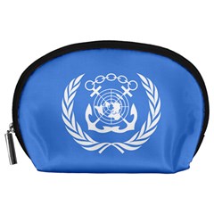 Flag Of International Maritime Organization Accessory Pouch (large) by abbeyz71