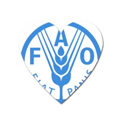 Logo Of Food And Agriculture Organization Heart Magnet by abbeyz71