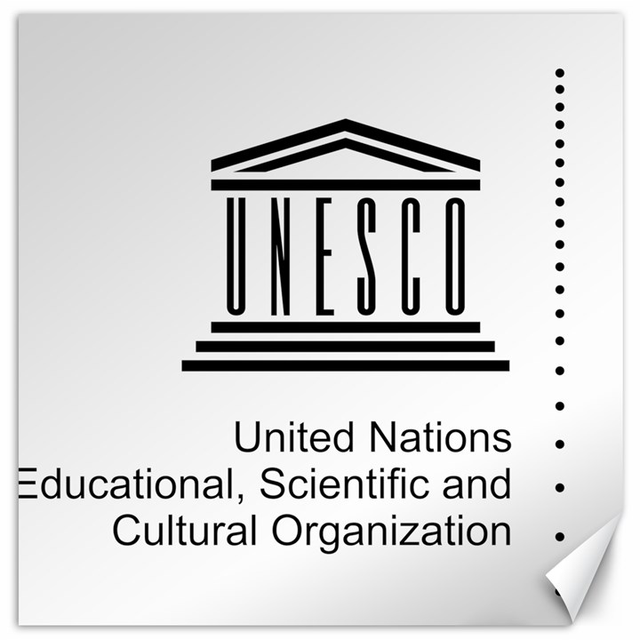 Logo of UNESCO Canvas 12  x 12 
