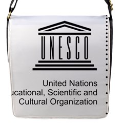 Logo Of Unesco Flap Closure Messenger Bag (s) by abbeyz71