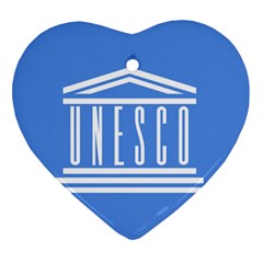 Flag Of Unesco Heart Ornament (two Sides) by abbeyz71