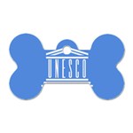 Flag of UNESCO Dog Tag Bone (Two Sides) Front