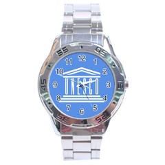 Flag Of Unesco Stainless Steel Analogue Watch by abbeyz71