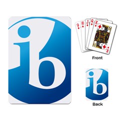 International Baccalaureate Logo Playing Cards Single Design by abbeyz71