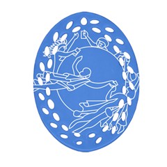 Flag Of Universal Postal Union Ornament (oval Filigree) by abbeyz71
