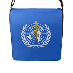 Flag Of World Health Organization Flap Closure Messenger Bag (l) by abbeyz71