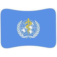 Flag Of World Health Organization Velour Seat Head Rest Cushion by abbeyz71