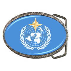 Flag Of World Meteorological Organization Belt Buckles