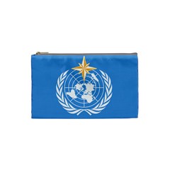 Flag Of World Meteorological Organization Cosmetic Bag (small) by abbeyz71