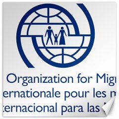 Logo Of International Organization For Migration Canvas 16  X 16  by abbeyz71