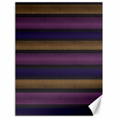 Stripes Pink Yellow Purple Grey Canvas 18  X 24  by BrightVibesDesign