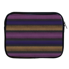 Stripes Pink Yellow Purple Grey Apple Ipad 2/3/4 Zipper Cases by BrightVibesDesign