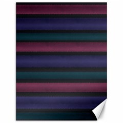 Stripes Pink Purple Teal Grey Canvas 12  X 16  by BrightVibesDesign