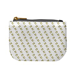 No Step On Snek Pattern White Background Meme Mini Coin Purse by snek