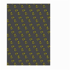 No Step On Snek Pattern Charcoal Dark Gray background Meme Large Garden Flag (Two Sides)