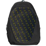 No Step On Snek Pattern Charcoal Dark Gray background Meme Backpack Bag Front