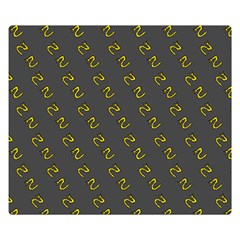 No Step On Snek Pattern Charcoal Dark Gray Background Meme Double Sided Flano Blanket (small) by snek