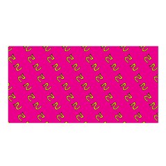 No Step On Snek Pattern Pink Background Meme Satin Shawl