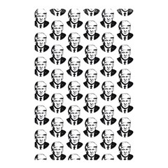 Trump Retro Face Pattern Maga Black And White Us Patriot Shower Curtain 48  X 72  (small)  by snek