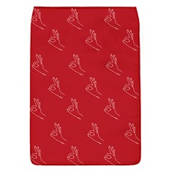 A-ok Perfect Handsign Maga Pro-trump Patriot On Maga Red Background Removable Flap Cover (s) by snek