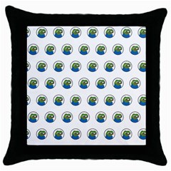 Apu Apustaja With Banana Phone Wall Eyed Pepe The Frog Pattern Kekistan Throw Pillow Case (black) by snek