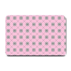 Kekistan Logo Pattern On Pink Background Small Doormat 