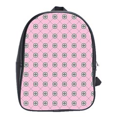 Kekistan Logo Pattern On Pink Background School Bag (large) by snek