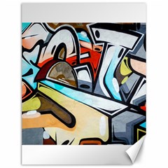 Blue Face King Graffiti Street Art Urban Blue And Orange Face Abstract Hiphop Canvas 12  X 16  by genx