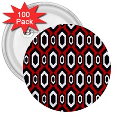 Decorative Pattern 3  Buttons (100 Pack)  by Valentinaart