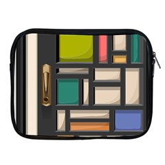 Door Stained Glass Stained Glass Apple Ipad 2/3/4 Zipper Cases by Pakrebo