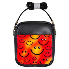 Smile Smiling Face Happy Cute Girls Sling Bag by Pakrebo