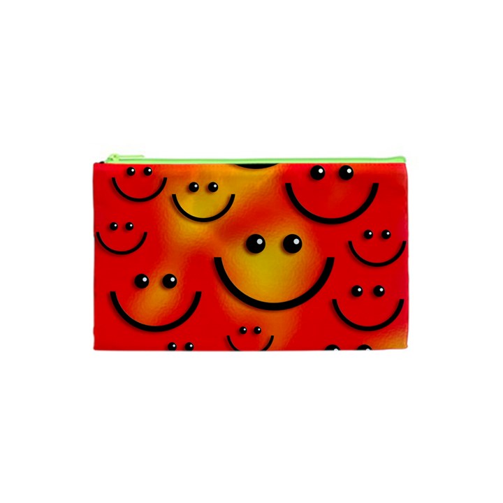 Smile Smiling Face Happy Cute Cosmetic Bag (XS)