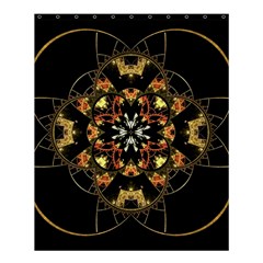 Fractal Stained Glass Ornate Shower Curtain 60  X 72  (medium)  by Pakrebo