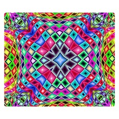 Kaleidoscope Pattern Sacred Geometry Double Sided Flano Blanket (small)  by Pakrebo