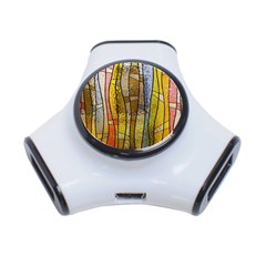 Stained Glass Window Colorful 3-port Usb Hub