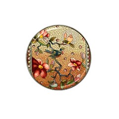 Flower Cubism Mosaic Vintage Hat Clip Ball Marker by Pakrebo