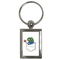 Apu Apustaja Roasting A Snail On A Campfire Pepe The Frog Pocket Tee Kekistan Key Chains (rectangle)  by snek