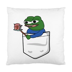 Apu Apustaja Roasting A Snail On A Campfire Pepe The Frog Pocket Tee Kekistan Standard Cushion Case (one Side) by snek