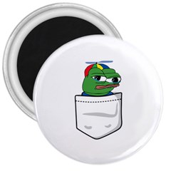 Apu Apustaja Crying Pepe The Frog Pocket Tee Kekistan 3  Magnets by snek