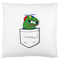 Apu Apustaja Crying Pepe The Frog Pocket Tee Kekistan Standard Flano Cushion Case (two Sides) by snek