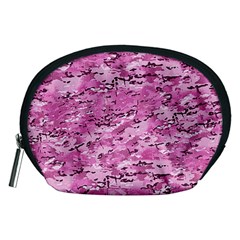 Pink Camouflage Army Military Girl Accessory Pouch (medium) by snek