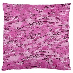 Pink Camouflage Army Military Girl Standard Flano Cushion Case (two Sides) by snek