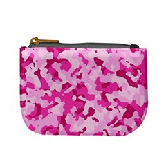 Standard Pink Camouflage Army Military Girl Funny Pattern Mini Coin Purse by snek